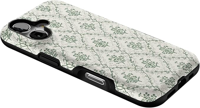 Casely iPhone 17 Case | Sage Tapestry | Floral Vines | Bold Protective Design | Compatible with MagSafe