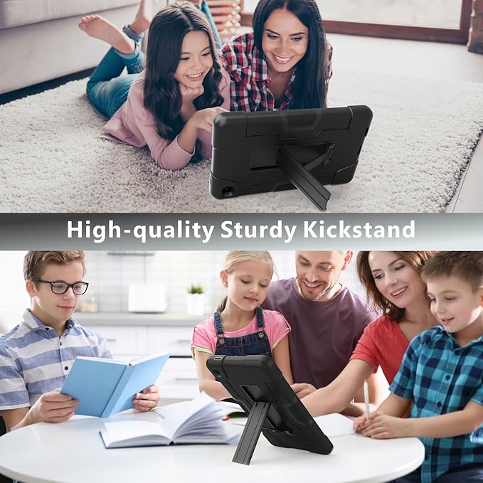 Case for Samsung Galaxy Tab A7 Lite 8.7 Inch 2021, Heavy Duty Hard PC Soft Silicone Shockproof Protective Kickstand Cover Compatibile with Galaxy Tab A7 Lite 8.7" (SM-T220 SM-T225 SM-T227U)