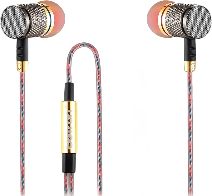Betron YSM1000 Earphones in Ear Headphones Wired 3.5mm Jack Tangle-Free Cable Case and Noise Isolating Earbuds
