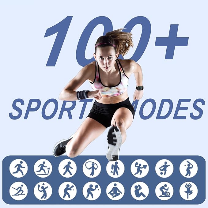 Kuizil Smart Watch for Men Women, 1.91" Smartwatch (Answer/Make Call), Fitness Tracker with 100+ Sport Modes, IP68 Waterproof, Heart Rate/Sleep Monitor, Pedometer, Activity Tracker for Android iOS