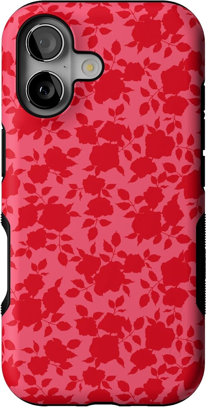 Casely iPhone 17 Case | Rose Garden | Red Aesthetic | Bold Protective Design | Compatible with MagSafe
