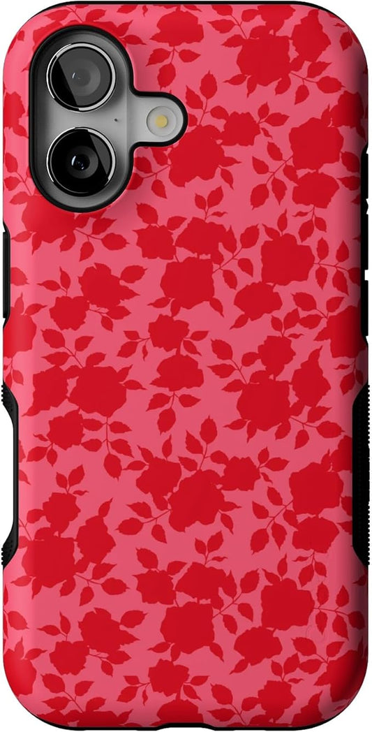 Casely iPhone 17 Case | Rose Garden | Red Aesthetic | Bold Protective Design | Compatible with MagSafe