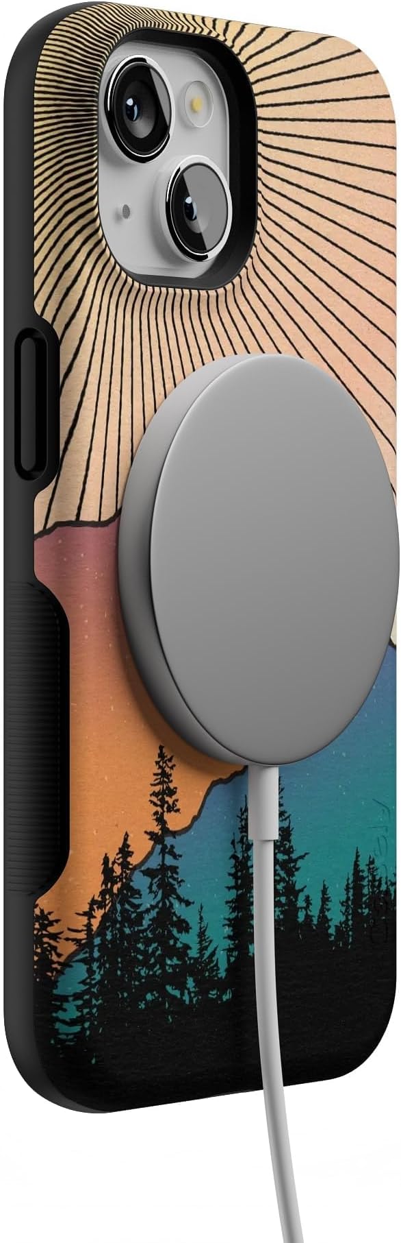 Casely iPhone 14 Case | Golden Hour | Mountain Sunset | Compatible with MagSafe | Bold Protective Design