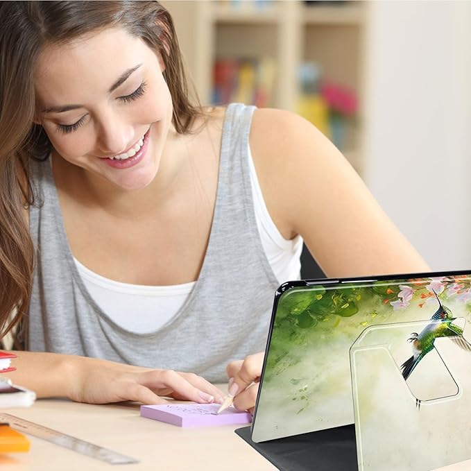 Case for Lenovo Tab M10 Plus 10.3", 360 Degree Rotating Folding Stand,with Auto Sleep/Wake Case for Lenovo Tab M10 Plus (2020 2nd Gen) TB-X606F/TB-X606X 10.3" FHD Tablet,Hummingbirds Gather Honey