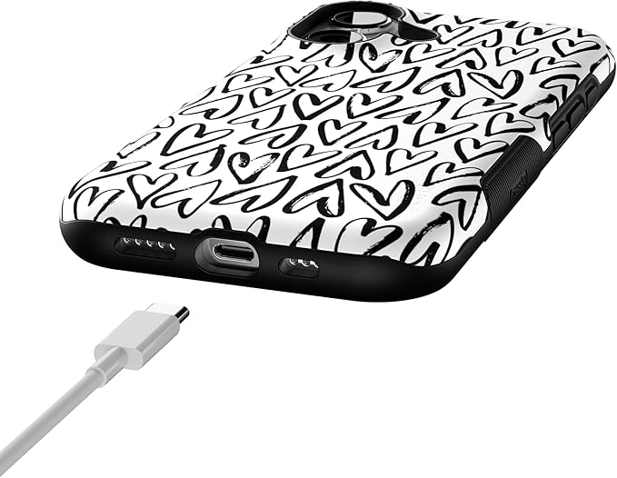 Casely iPhone 17 Case | Heart Throb | Endless Hearts | Bold Protective Design | Compatible with MagSafe