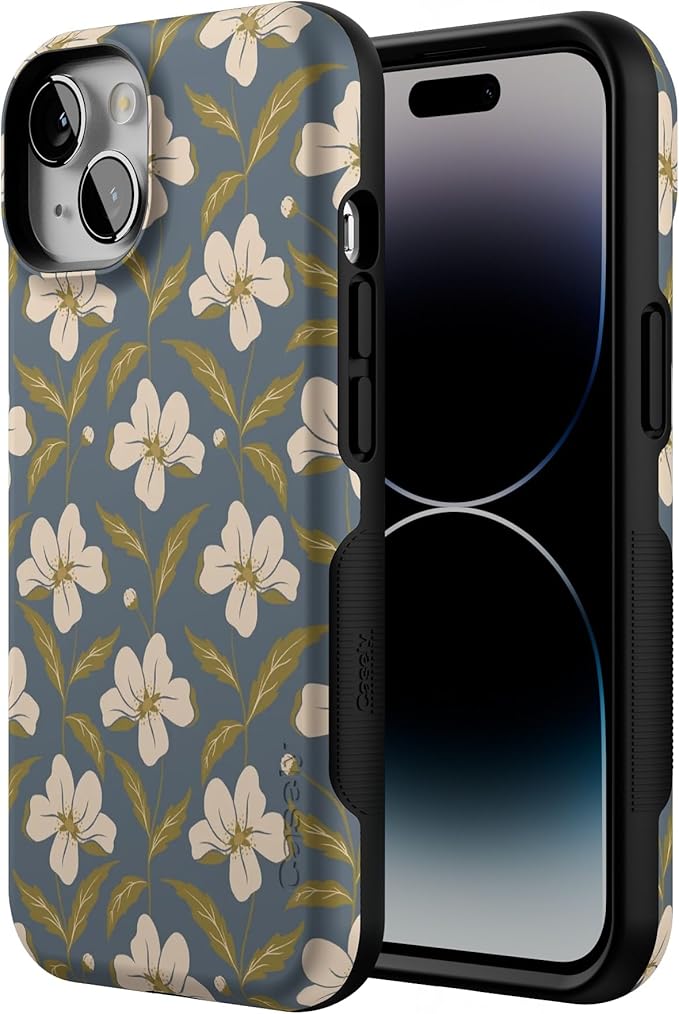 Casely iPhone 14 Case | Lei'd Back | The Boyfriend Collection | Bold Protective Design | Compatible with MagSafe