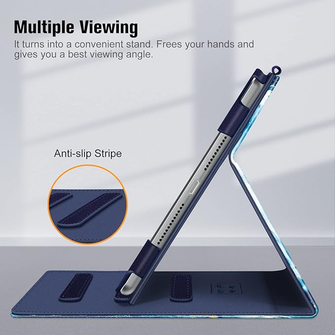 Fintie Case for iPad 9th / 8th / 7th Generation (2021/2020/2019) 10.2 Inch - [Corner Protection] Multi-Angle Viewing Stand Cover with Pocket & Pencil Holder, Auto Sleep Wake, Sandy Wave