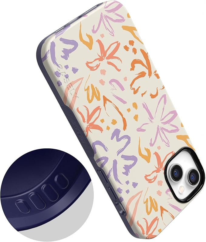 Casely iPhone 14 Case | Hibiscus Blooms | Hawaiian Floral | Compatible with MagSafe | Bold Protective Design