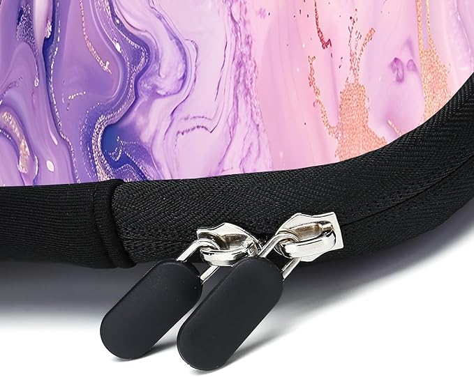 11.6-12.2 inches Laptop Sleeve Chromebook Case Ultrabook Case Notebook Sleeve Tablet Case Neoprene Handle Sleeve for Men Women, Two Pockets(Pink Purple)