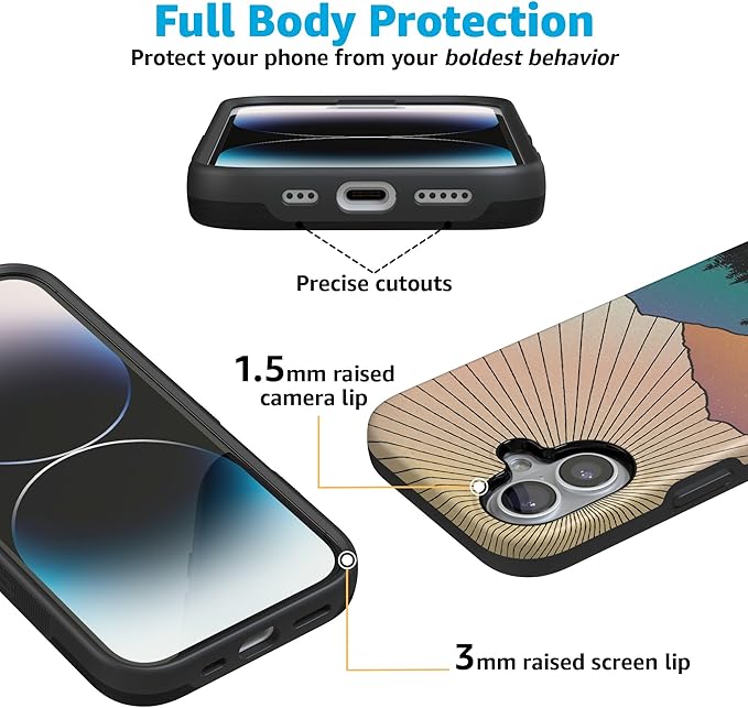 Casely iPhone 17 Case | Golden Hour | Mountain Sunset | Compatible with MagSafe | Bold Protective Design