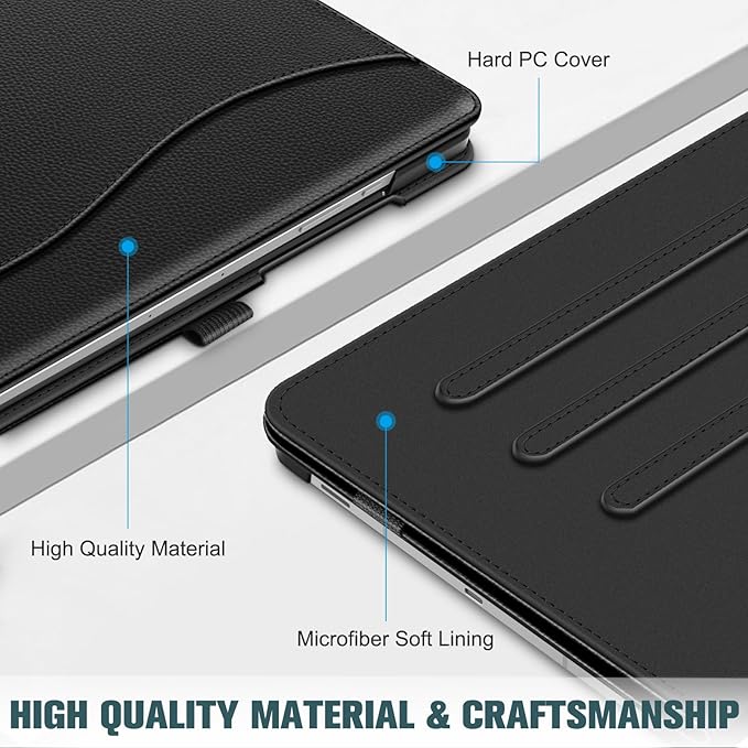 Fintie Case for Samsung Galaxy Tab S10 Lite/ S10 FE/ S9 FE 5G 10.9 Inch/Tab S9 11 Inch with S Pen Holder, Multi-Angle Viewing Protective Cover with Pocket, Auto Sleep/Wake, Black