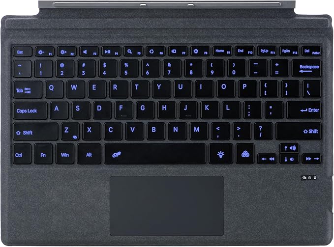 Type Cover for Microsoft Surface Pro 7+ / Pro 7 / Pro 6 / Pro 5 / Pro 4 / Pro 3, 12.3 inch, Ultra-Slim Wireless Tablet Keyboard with Multi Touchpad Bluetooch (Coal)