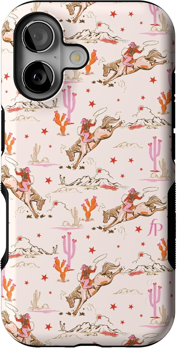 Casely iPhone 17 Case | Cowgirl Canyon | FashionPass x Casely | Bold Protective Design | Compatible with MagSafe