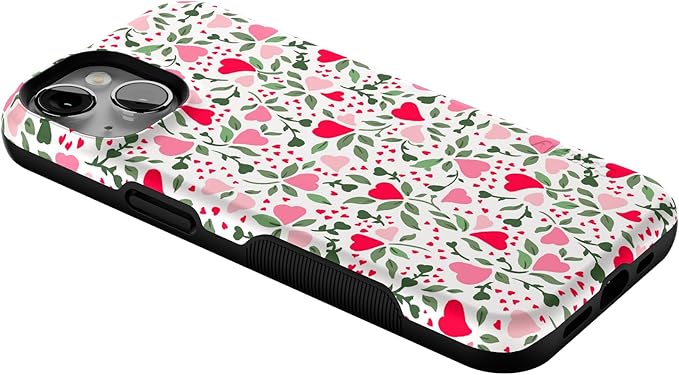 Casely iPhone 14 Case | Vines of Love | Floral Heart | Compatible with MagSafe | Bold Protective Design