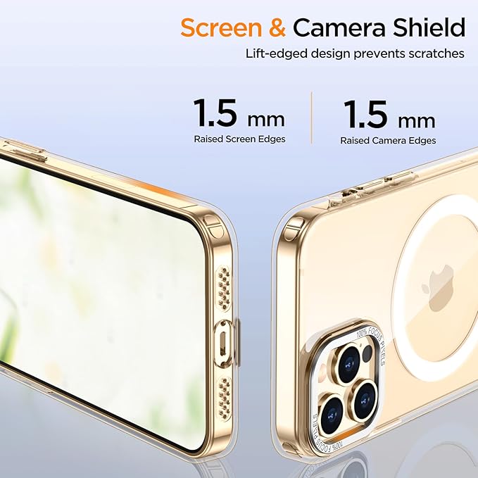 for iPhone 13 Pro Max Case with Kickstand, Compatible with MagSafe, [Invisible Stand] Anti-Slip Shockproof Military-Grade Protection, Magnetic Phone Case for iPhone 13Pro Max (Clear)