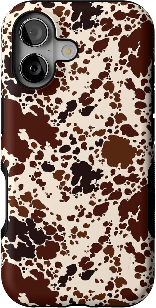 Casely iPhone 17 Case | Cowgirl Envy | Cow Print | Bold Protective Design | Compatible with MagSafe