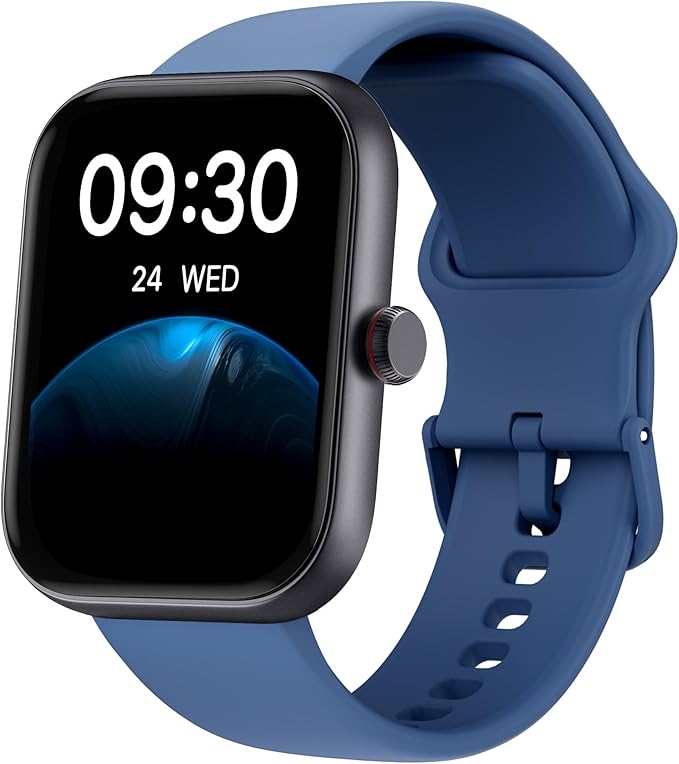 Smart Watch for Men Women, Alexa Built-in, Answer/Make Calls, 1.91" HD Screen Fitness Watch, IP68 Waterproof, 100 Sports, Heart Rate Monitor, Sleep Tracker, Compatible Android iOS, Blue