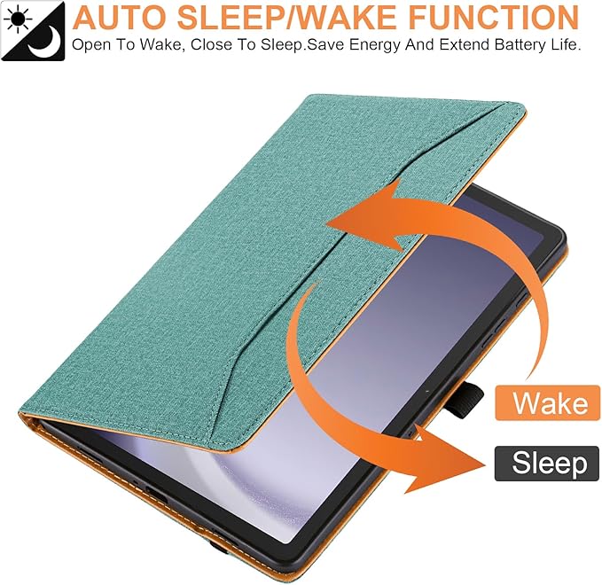 for Samsung Galaxy Tab A9 Plus Case Multiangle Stand for Samsung Tab A9 Plus Tablet Case 11 Inch SM-X210/SM-X216/SM-X218,Green