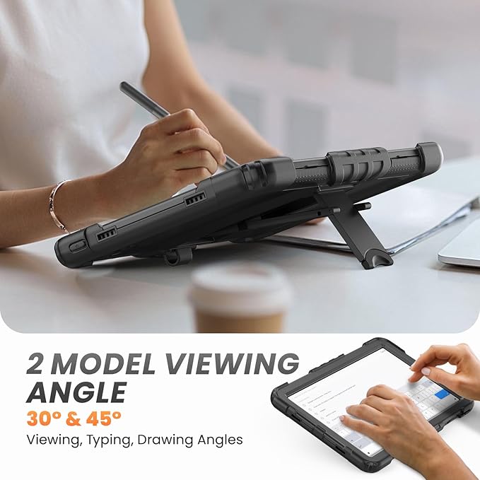 HXCASEAC Tablet Case for Lenovo Tab M11 (TB-330 FU/TB-330XU), Shockproof with Screen Protector/Built-in Stand/Pen Holder, Tab M11 Case for Kids / K11 LTE - Black