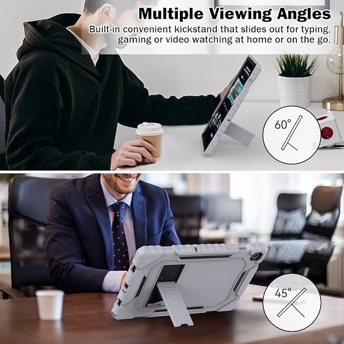 Grifobes for Samsung Galaxy Tab A9 Plus 11 Inch 2023 Cases, Heavy Duty Shockproof Rugged Cover for New Samsung Tablet A9+ 11" Case (SM-X210/X216/X218) with Kickstand for Kids, Dark Grey