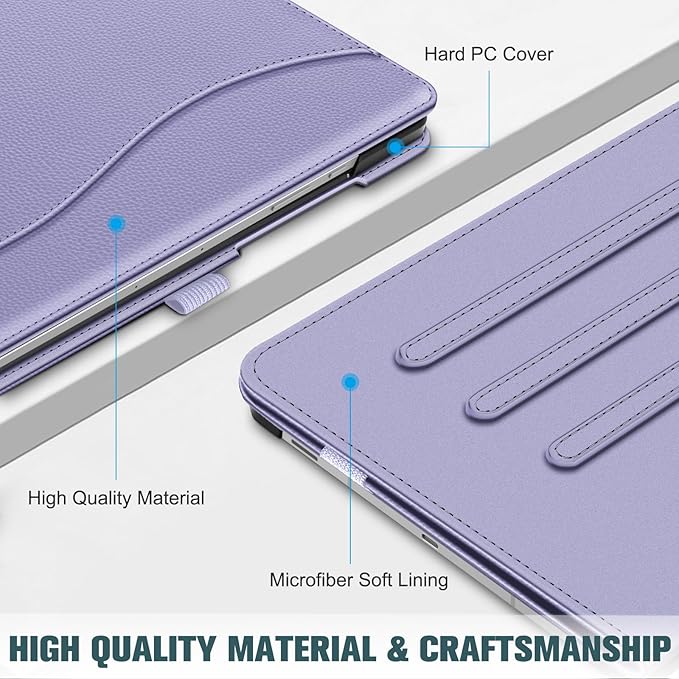 Fintie Case for Samsung Galaxy Tab S10 Lite/ S10 FE/ S9 FE 5G 10.9 Inch/Tab S9 11 Inch with S Pen Holder, Multi-Angle Viewing Protective Cover with Pocket, Auto Sleep/Wake, Lilac Purple