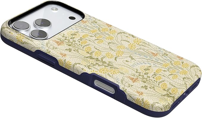 Casely iPhone 17 Pro Case | Boho Blooms | Golden Floral | Compatible with MagSafe | Bold Protective Design
