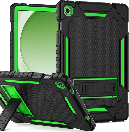 Grifobes for Samsung Galaxy Tab A9 Plus 11 Inch 2023 Cases, Heavy Duty Shockproof Rugged Cover for New Samsung Tablet A9+ 11" Case (SM-X210/X216/X218) with Kickstand for Kids, Black+Green