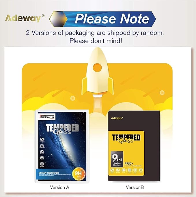 Adeway Glass Screen protector for Microsoft Surface Go 4/3/2/1 10.5 Inch, 9H/ Ultra Sensitive/One Touch Installation, Also Compatible for Surface Go 1/2/3 (2018/2020/2021)