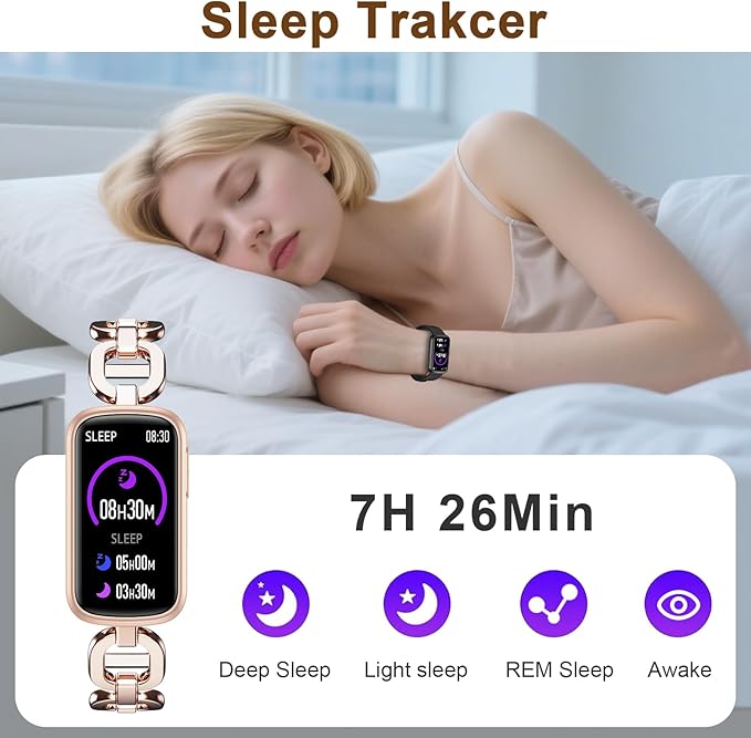 Smart Watches for Women,Fitness Trakcer with Bluetooth Call, Heart Rate/Sleep Monitor/Calories/Blood Pressure,130+ Sports Modes 1.47'' Smartwatch for Android iPhone,IP68 Waterproof,2 Bands,Rose Gold