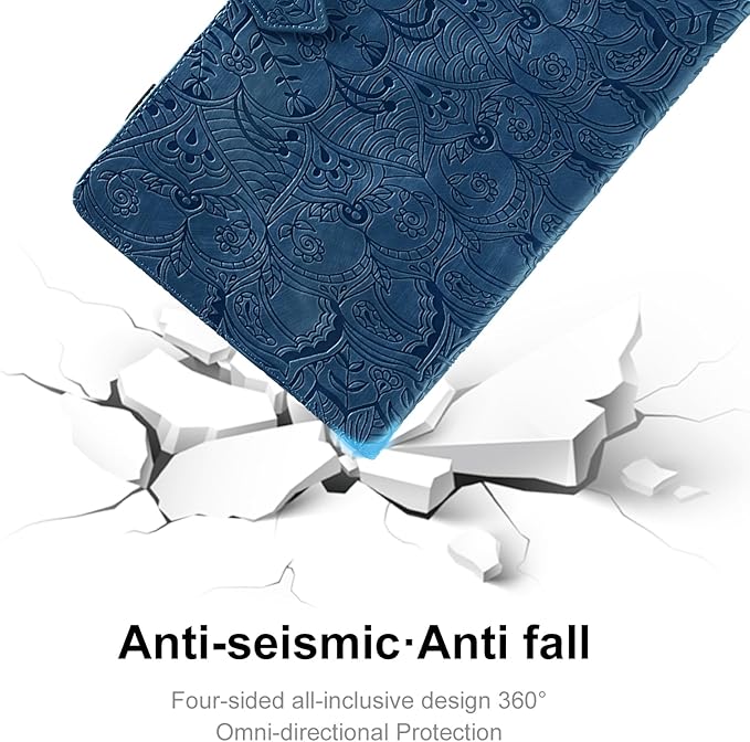 Vine Funda para for Lenovo Tab M11 11 Inch 2024, Soft Touch Premium Faux Leather Made with Card Slots, Water-Proof Precise Cutouts Compatible with Lenovo Tab K11 / M11 TB-330FU/TB-330KU Blue