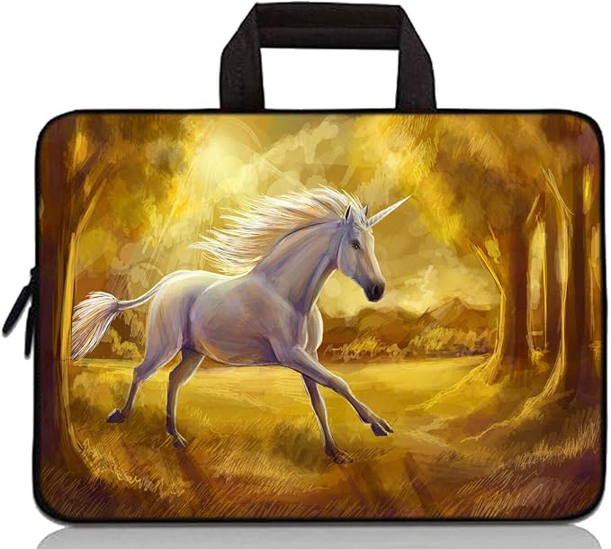 11" 11.6" 12" 12.1" 12.5" inch Laptop Carrying Bag Chromebook Case Notebook Ultrabook Bag Tablet Cover Neoprene Sleeve Fit Apple MacBook Air Samsung Google Acer HP DELL Lenovo Asus(Running Unicorn)
