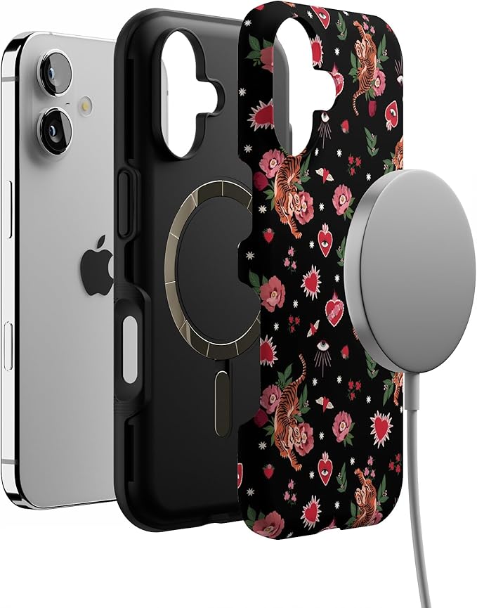 Casely iPhone 17 Case | Wild at Heart | Tiger | Bold Protective Design | Compatible with MagSafe