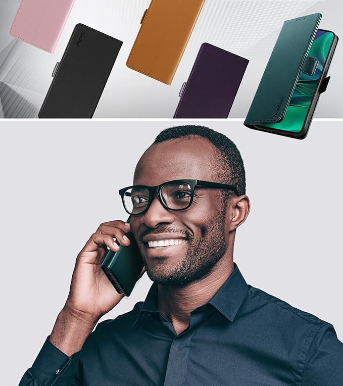 Wallet Flip Case for Moto G Stylus 5G (2025) - [RFID Blocking] Luxury PU Leather Card Holder Magnetic Phone Cover with Kickstand,Shockproof Protective Case,Green