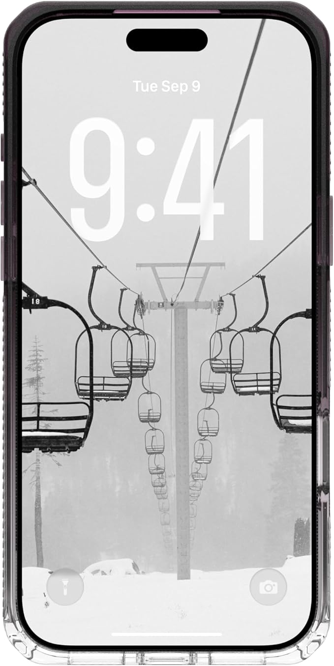 URBAN ARMOR GEAR UAG Designed for iPhone 17 Pro Max Case Plyo - Compatible with MagSafe Translucent Military Grade Protective Cover, Black/Clear Ombre