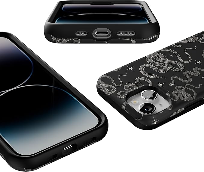 Casely iPhone 14 Case | We're Ready for It | Black Serpent | Compatible with MagSafe | Bold Protective Design