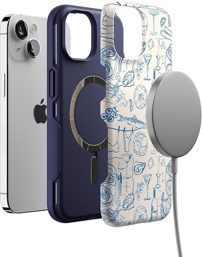 Casely iPhone 14 Case | Amalfi Aperitivo | Dolce Vita | Bold Protective Design | Compatible with MagSafe