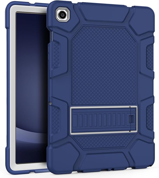 Rantice Case for Samsung Galaxy Tab A9+ 11”, Heavy Duty Shockproof Rugged Protective Case with Kickstand for Samsung Galaxy Tab A9+ / A9 Plus 11” 2023 (SM-X210/X216/X218), NavyBlue+Grey