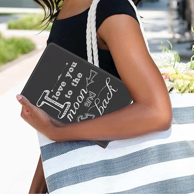 Case for Samsung Galaxy Tab A7 10.4 inch 2022/2020 (SM-T500/T503/T505/T507/T509), Premium PU Leather Stand Folio Cover with Auto Sleep/Wake, I Love You to The Moon and Back