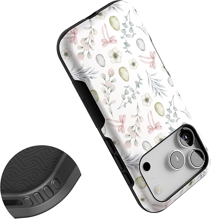 Casely iPhone 17 Pro Case | So Eggxtra | Spring Garden | Bold Protective Design | Compatible with MagSafe