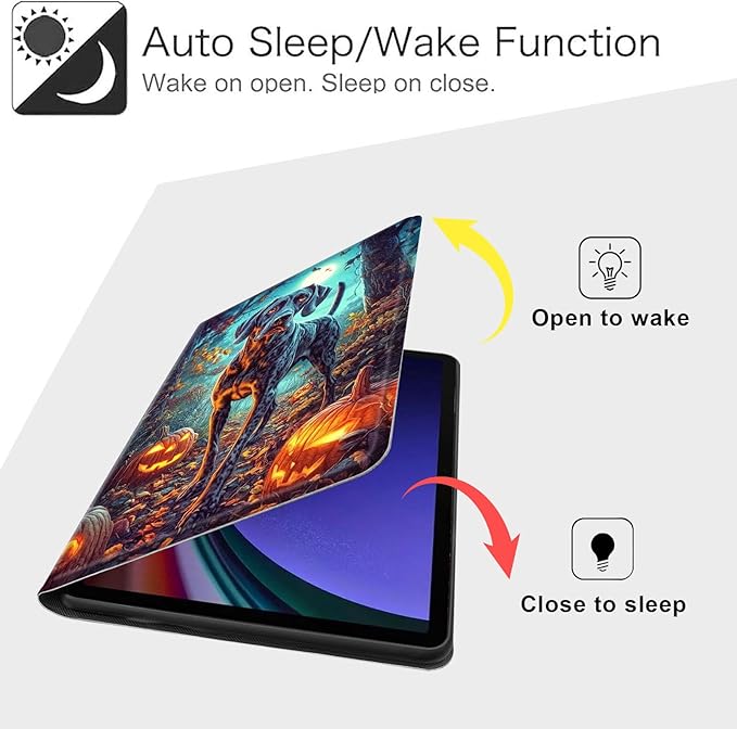 Case for Samsung Galaxy Tab S10 FE/ S9 FE 5G 10.9 Inch/Tab S9 11 Inch, Slim PU Leather Stand Cover with Auto Wake/Sleep, Multi-Angle Viewing & Shockproof, Shorthaired Pointer Dog