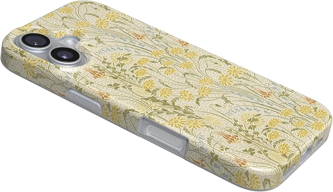 Casely iPhone 17 Case | Boho Blooms | Golden Floral | Compatible with MagSafe | Classic Ultra Slim Design