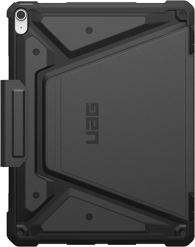 URBAN ARMOR GEAR UAG Designed for iPad Air 13" Case (1st/2nd Gen 2024-2025) M3 A3268 A3269 - Rugged Multi-Angle Viewing Folio Protective Cover w/Pencil Holder & Adjustable Stand, Metropolis SE Black