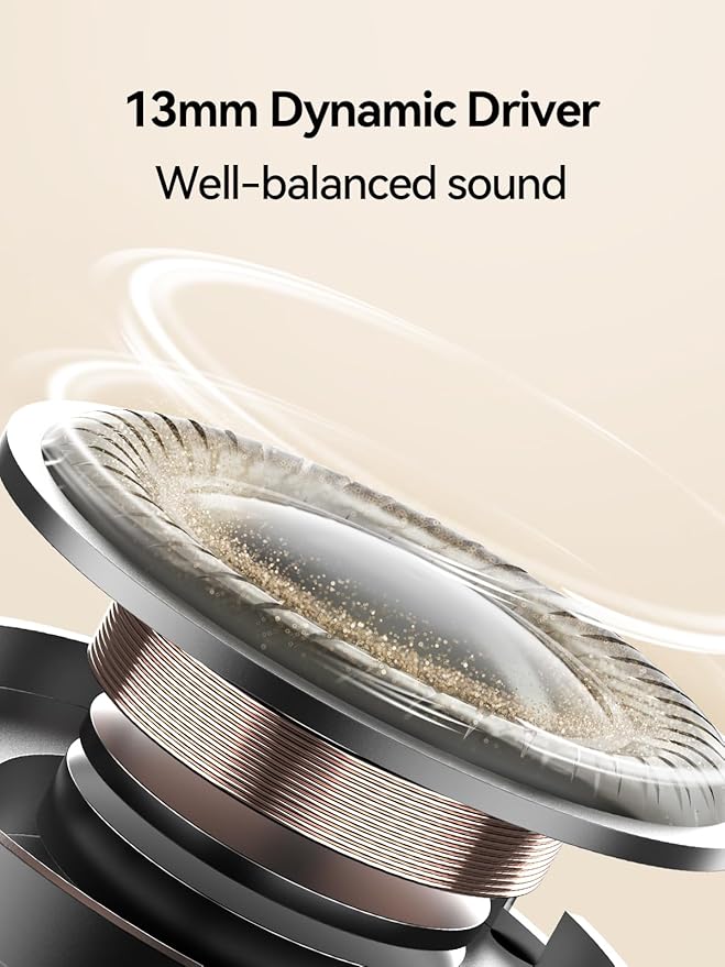 1MORE Q10 Wireless Earbuds, Bluetooth 5.3 Half in-Ear Lightweight Ear Buds, Comfort Fit, Deep Bass Stereo Headphones with Dual Mics, 26H Playtime, one Step-Pairing, IPX4 Waterproof Earphones, White