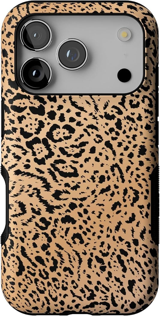 Casely iPhone 17 Pro Case | Born to Be Wild | Jaguar Print | Bold Protective Design | Compatible with MagSafe