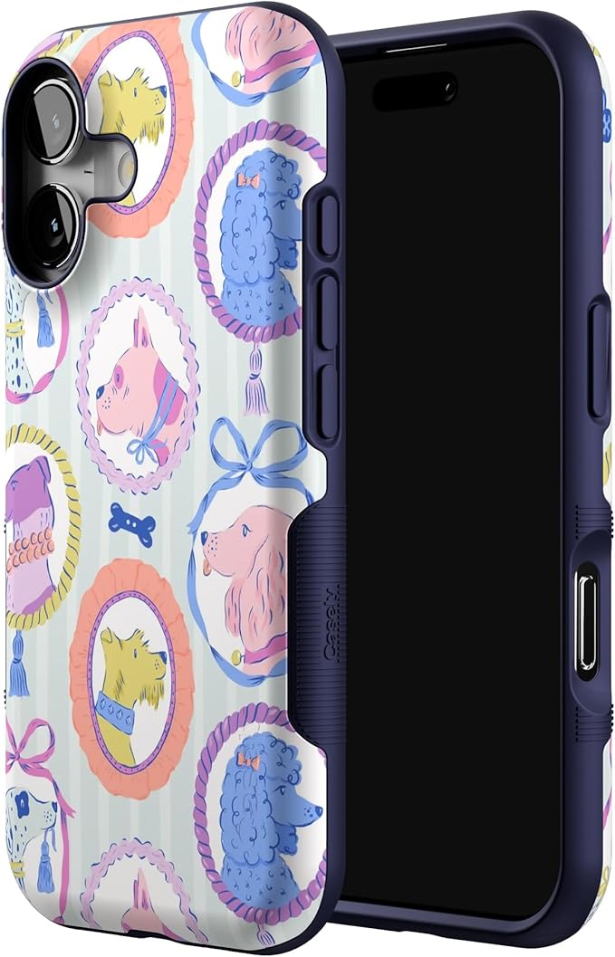 Casely iPhone 17 Case | Chateau Pups | French Dog | Bold Protective Design | Compatible with MagSafe