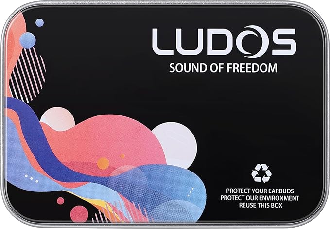 LUDOS Ultra Wired Earbuds in-Ear Headphones, 5 Years Warranty, Earphones with Microphone, Noise Isolating Ear Buds, Memory Foam for iPhone, Samsung, School Students, Kids, Women, Small Ears - Orange