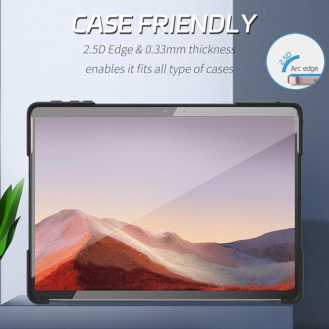 ZenRich 2Pack Anti Blue Light Tempered Glass Screen Protector for Surface Go - Anti-Glare, 9H Hardness, Bubble Free, Case Friendly, Pen Compatible