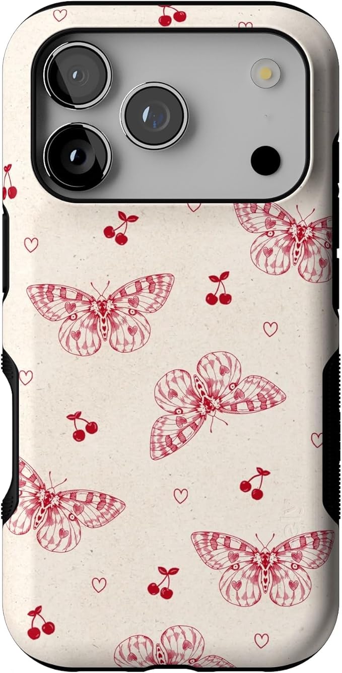 Casely iPhone 17 Pro Case | Heart Flutters | Butterfly | Bold Protective Design | Compatible with MagSafe