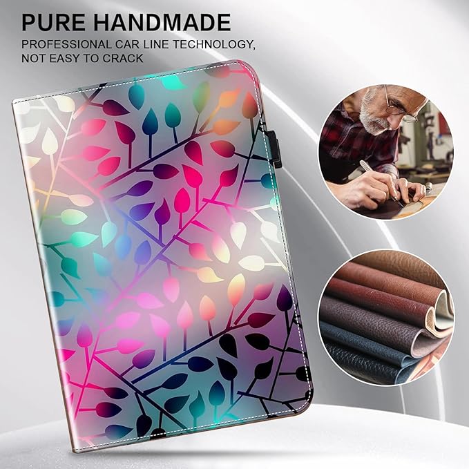 ALILANG Case for Samsung Galaxy Tab A9 Plus 11 Inch Case 2023 with Stylus, Shockproof Folding Stand Cover for Samsung Tab A9+ (SM-X210/X216/X218) Tablet Cases -Maple Leaf