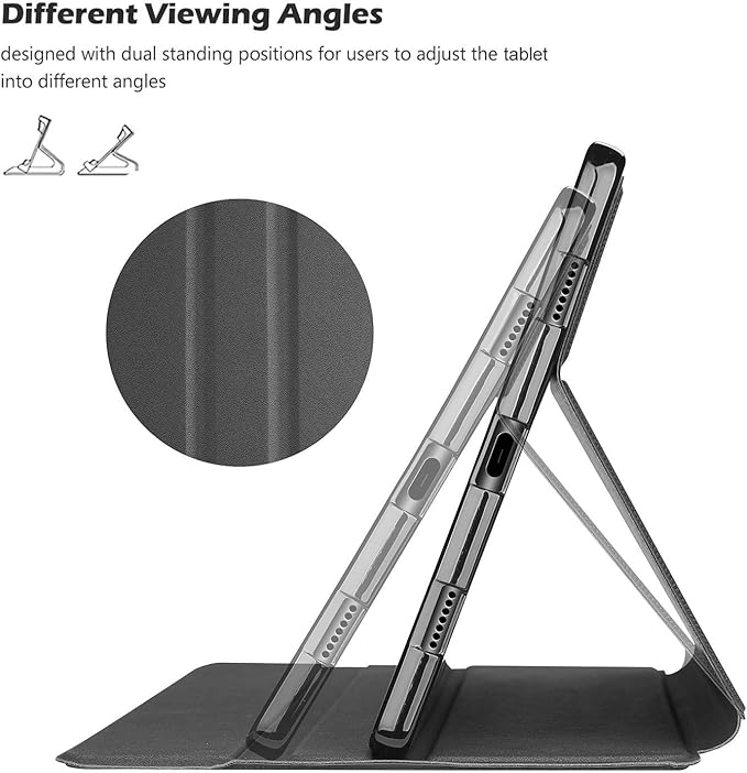 ProCase Case for Lenovo Tab P11 Plus 2021 / Tab P11 2020 11-inch, Slim Shockproof Stand Folio Protective Hard Shell Cover for Lenovo Tablet (TB-J616F / J616X / J606F / J606X) -Black